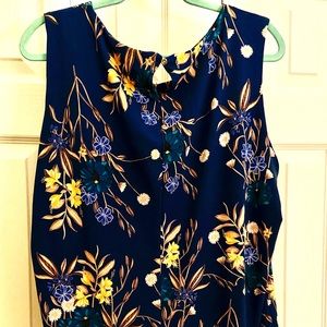 A blue and gold shell